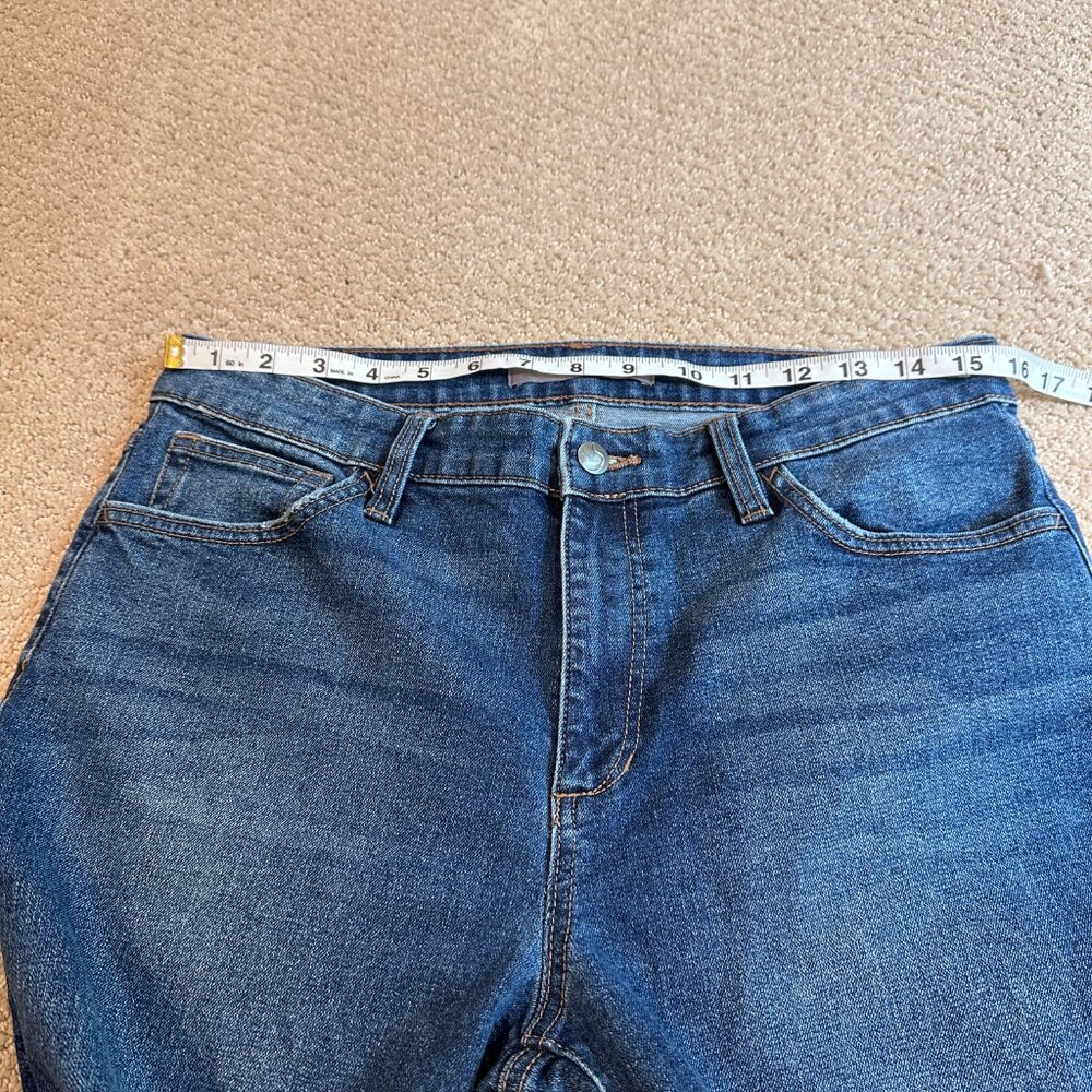 Joe's Jeans Niki Boyfriend Straight Leg Cuffable in Taffyta Size 30 Medium Wash - Picture 7 of 13